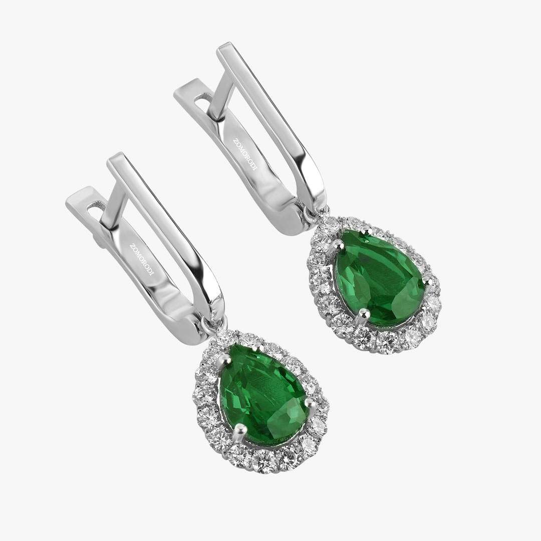 گوشواره جواهر طرح گرین لاگون (Green Lagoon)