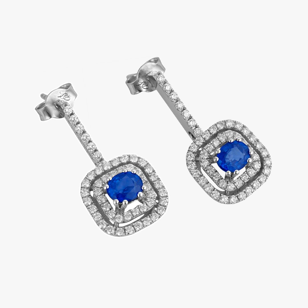 گوشواره جواهر طرح بلو سنتر