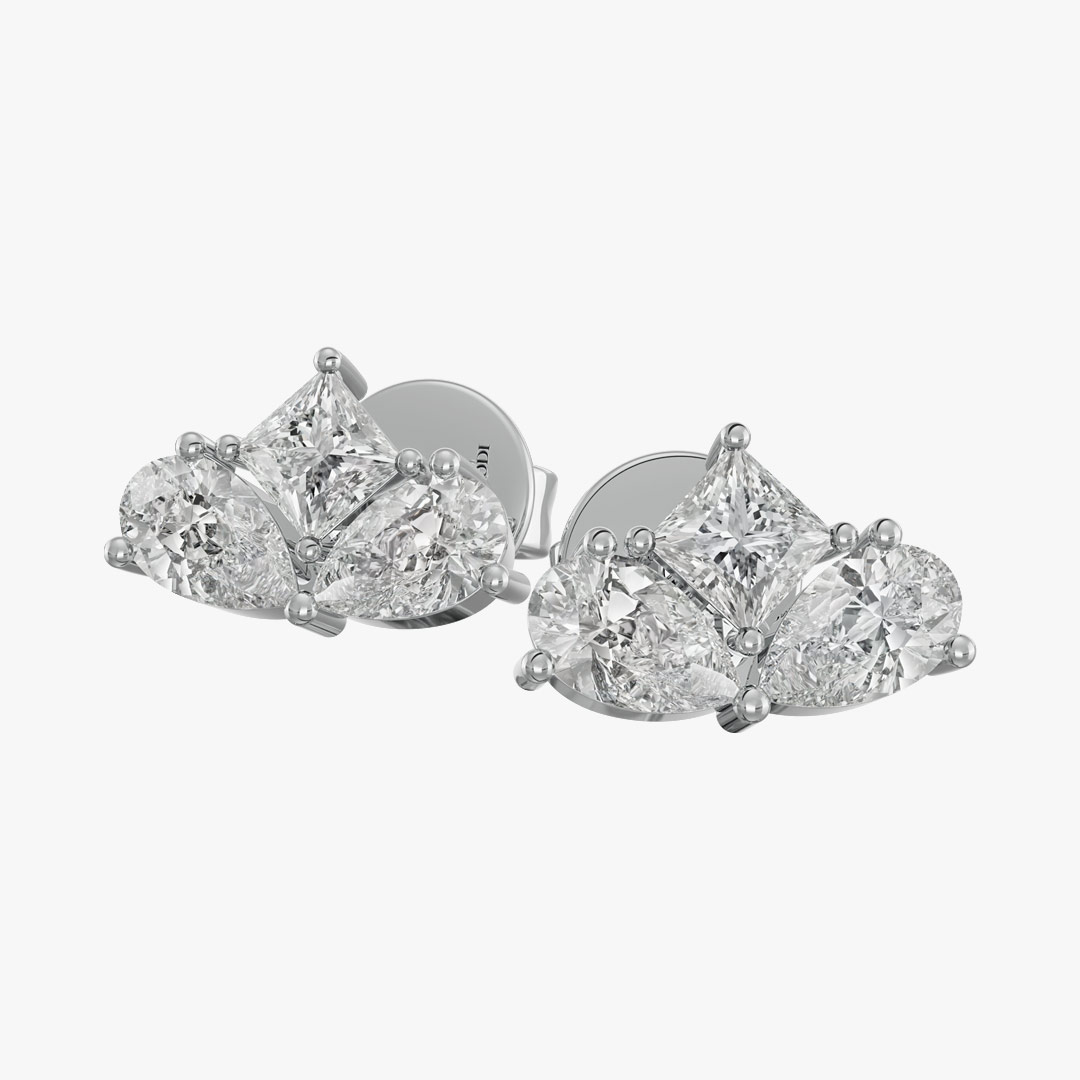گوشواره جواهر طرح Glass Wing